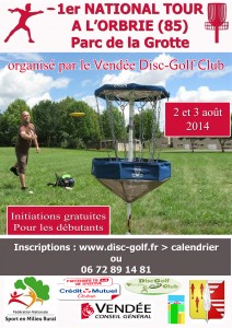 affiche National Tour  disc golf  17042014